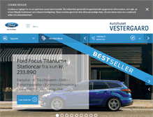 Tablet Screenshot of ford.autohuset-vestergaard.dk